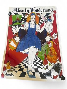 ✨2/40$✨ Alice in Wonderland Poster - 11.5x 17.5"